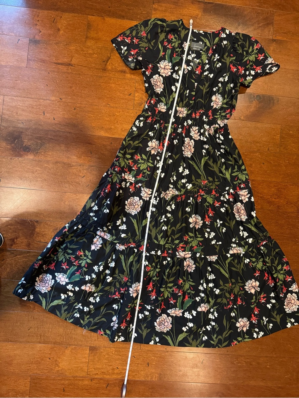 NWOT Anthropologie Summerset Dress Pink & Green Floral - Picture 7 of 8